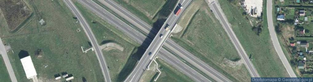 Zdjęcie satelitarne Węzeł 32 Tomaszów Lubelski Północ