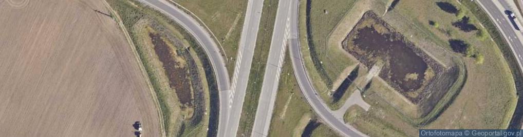 Zdjęcie satelitarne Węzeł 41 Mława Wschód