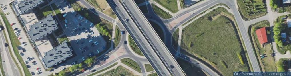 Zdjęcie satelitarne Węzeł 49 Ciechanów