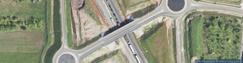 Zdjęcie satelitarne Węzeł 5 Dąbrowa Górnicza Ząbkowice