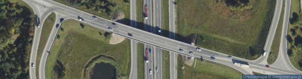 Zdjęcie satelitarne Węzeł 54 Gdańsk Osowa