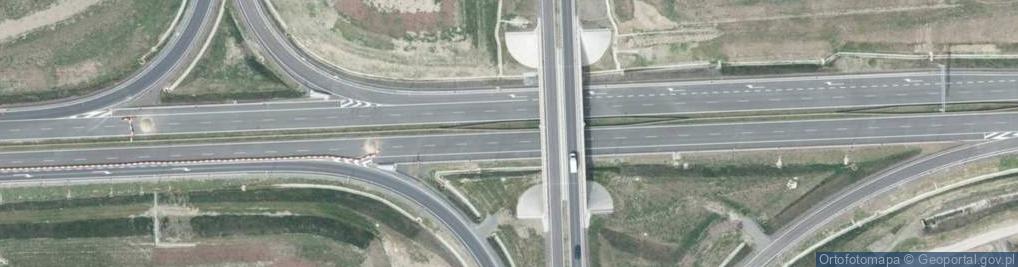Zdjęcie satelitarne Węzeł 55 Kamienna Góra Północ