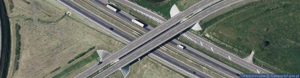 Zdjęcie satelitarne Węzeł 6/18 Kurów Zachód