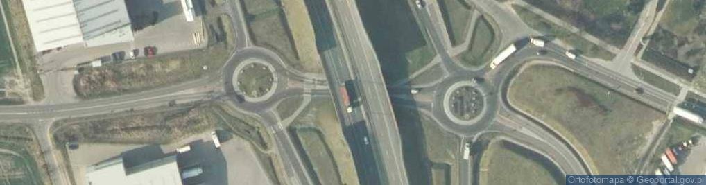Zdjęcie satelitarne Węzeł Gądki