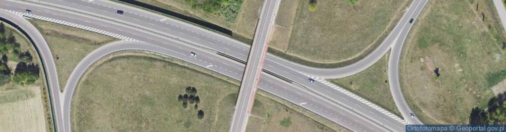 Zdjęcie satelitarne Węzeł Garwolin Południe - Zjazd nr 10