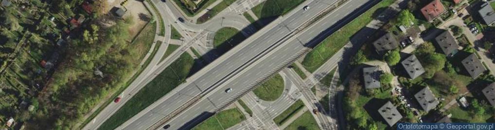 Zdjęcie satelitarne Węzeł Katowice - Hallera
