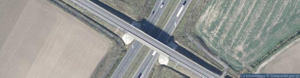 Zdjęcie satelitarne Węzeł Kościan Południe - Zjazd nr 41
