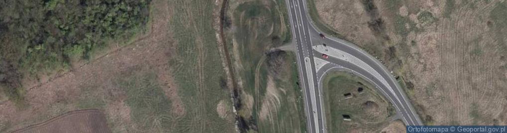 Zdjęcie satelitarne Węzeł Legnica Północ - Zjazd nr 48