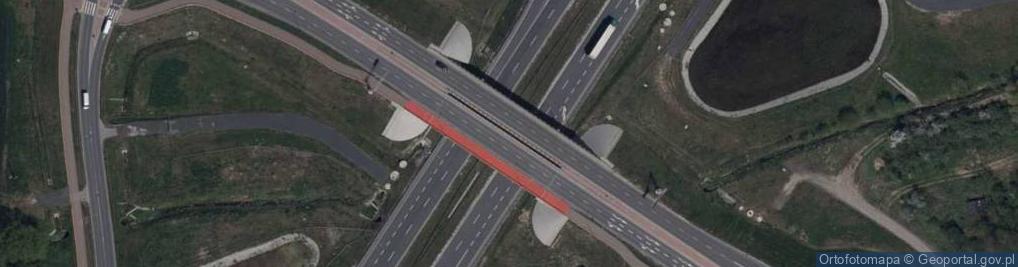 Zdjęcie satelitarne Węzeł Legnica Zachód - Zjazd nr 49