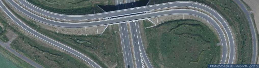 Zdjęcie satelitarne Węzeł Lisewo - Zjazd nr 9