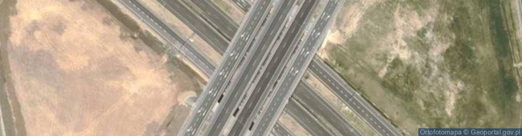 Zdjęcie satelitarne Węzeł Olsztyn Południe - Zjazd nr 2/2