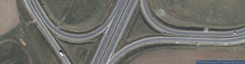 Zdjęcie satelitarne Węzeł Ostrów Wlkp. Płd.