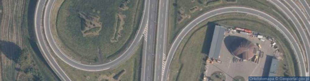 Zdjęcie satelitarne Węzeł Pelplin - Zjazd nr 4