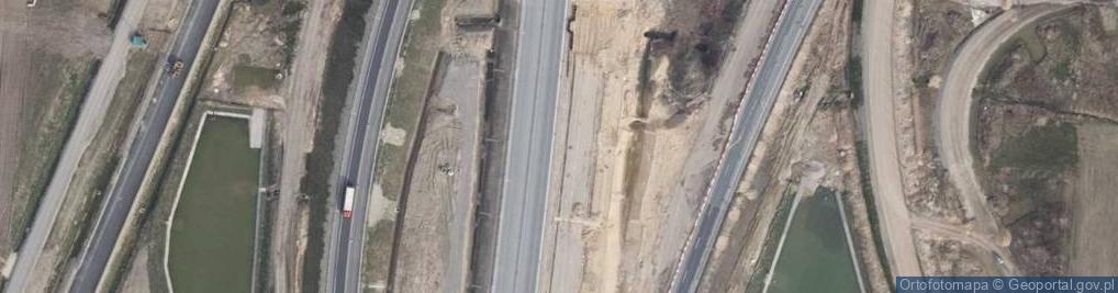 Zdjęcie satelitarne Węzeł Piotrków Trybunalski Zachód - Zjazd nr 26