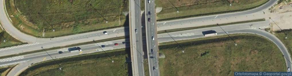Zdjęcie satelitarne Węzeł R17 Modlnica