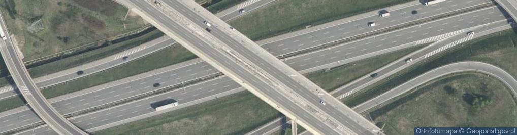 Zdjęcie satelitarne Węzeł R8 Kraków Wieliczka