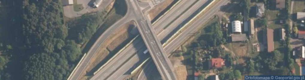 Zdjęcie satelitarne Węzeł Rawa Maz. Płd.