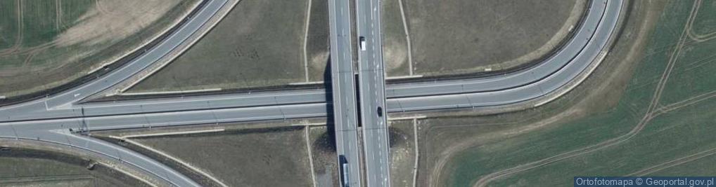 Zdjęcie satelitarne Węzeł Świebodzin Północ