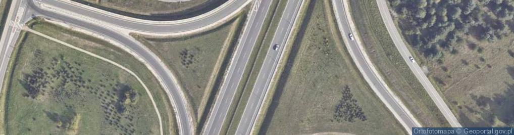 Zdjęcie satelitarne Węzeł Szydłowiec Południe - Zjazd nr 87