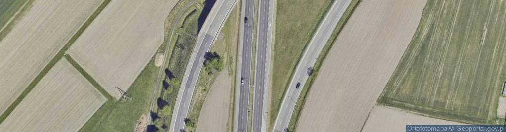 Zdjęcie satelitarne Węzeł Tychy - Wartogłowiec