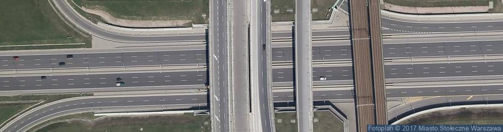 Zdjęcie satelitarne Węzeł Warszawa Południe