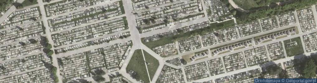 Zdjęcie satelitarne Cmentarz Grębałów