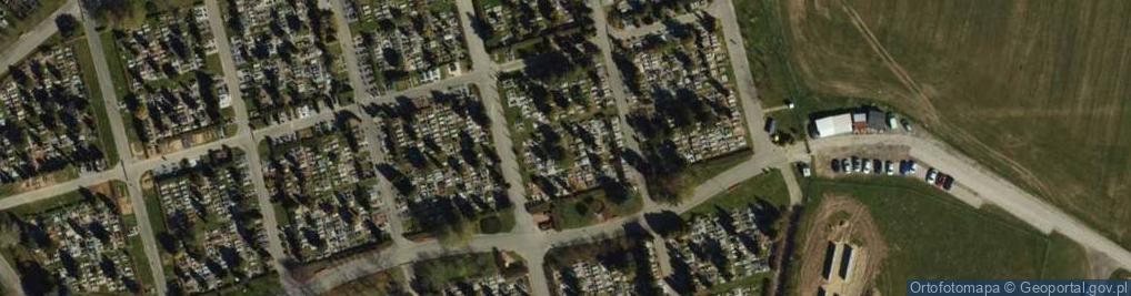 Zdjęcie satelitarne Cmentarz Zachodni - Nowy