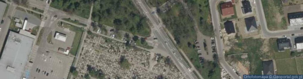 Zdjęcie satelitarne cmentarz