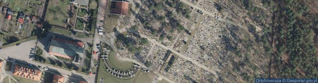 Zdjęcie satelitarne Cmetarz komunalny
