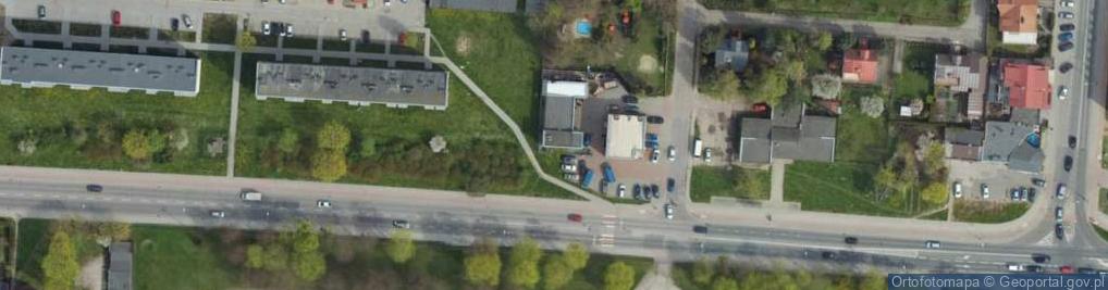 Zdjęcie satelitarne Dana. Hurtownia ogumienia i akcesorii samochodowych.