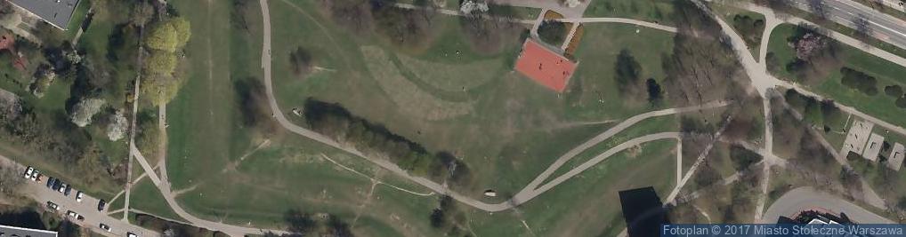 Zdjęcie satelitarne Fort Tscha-M Twierdzy Warszawa