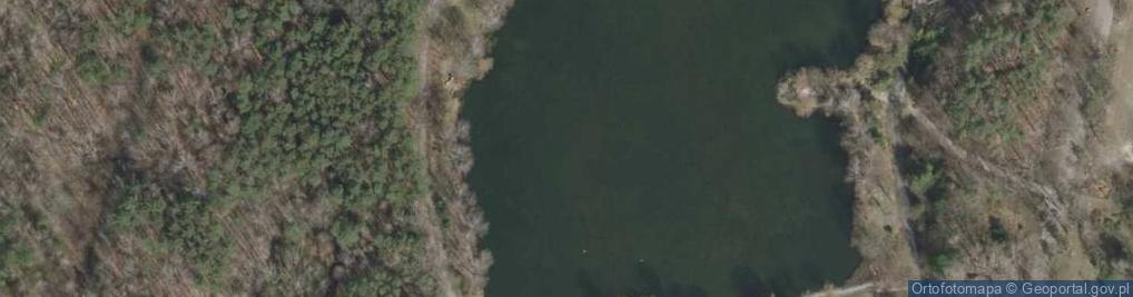 Zdjęcie satelitarne Jezioro "Leśna" w parku "Leśna" w Sosnowcu - Kazimierzu Górniczym