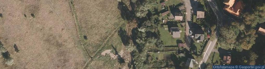 Zdjęcie satelitarne Ruina zamku książęcego Czarny Bór 