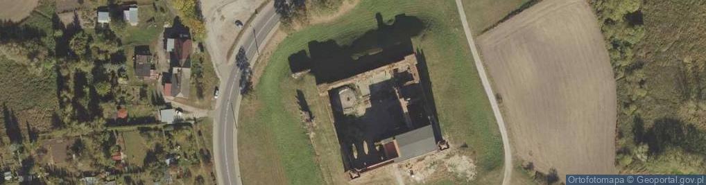 Zdjęcie satelitarne Ruiny Zamku Komturskiego