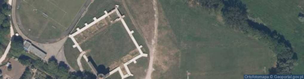 Zdjęcie satelitarne Ruiny Zamku Książąt Mazowieckich