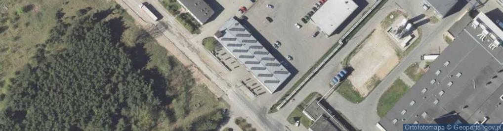 Zdjęcie satelitarne Wulkanizacja i sprzedaż opon
