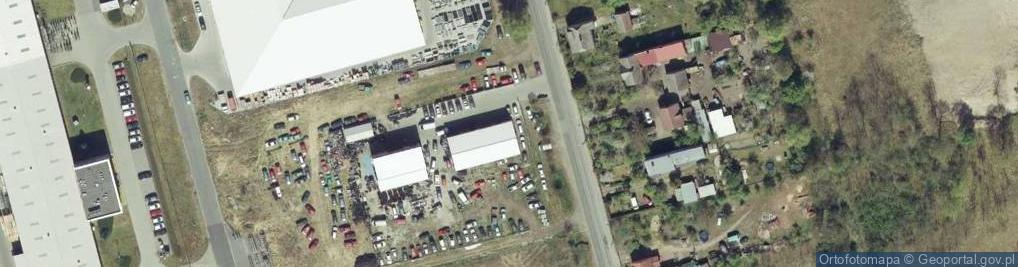 Zdjęcie satelitarne zamoto - wulkanizacja prostowanie felg