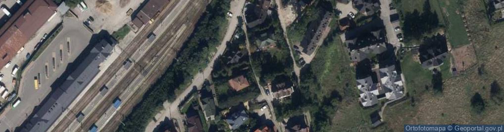 Zdjęcie satelitarne Wyciąg Antałówka nad Koleją