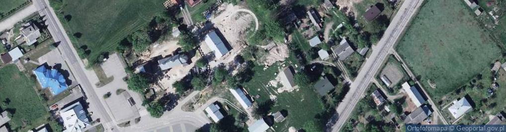 Zdjęcie satelitarne Drewniany kościół św. św. Piotra i Pawła