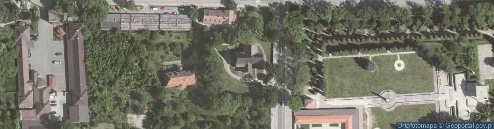Zdjęcie satelitarne Kościół św. Bartłomieja w Mogile