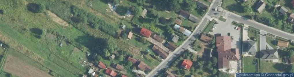 Zdjęcie satelitarne Zespół zabudowy drewnianej
