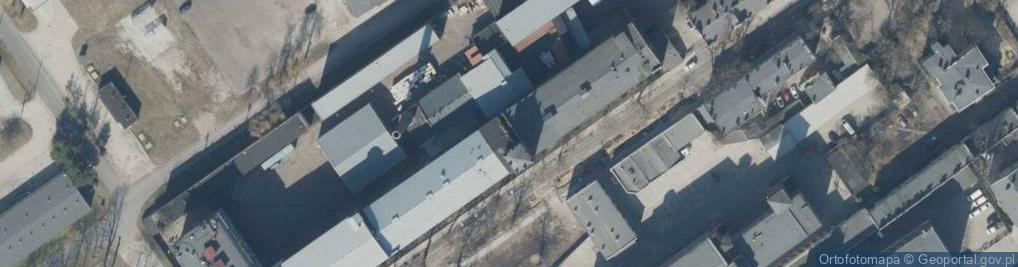 Zdjęcie satelitarne Budynek dawnej przędzalni i tkalni z 1895-1897 roku