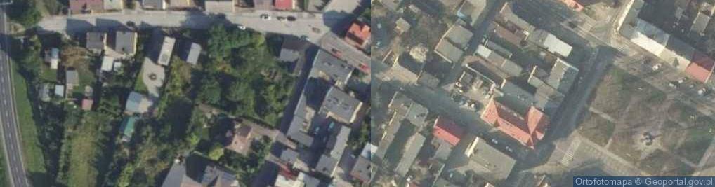 Zdjęcie satelitarne Budynek dawnej Synagogi