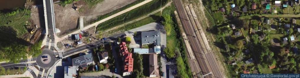 Zdjęcie satelitarne Dawna łaźnia miejska