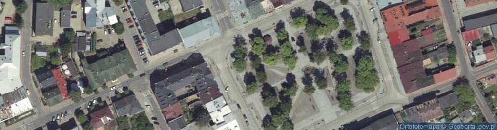 Zdjęcie satelitarne Klasycystyczne domy
