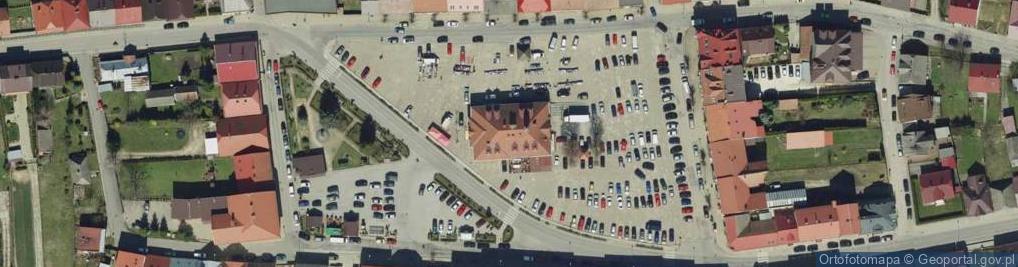 Zdjęcie satelitarne Ratusz w Zakliczynie