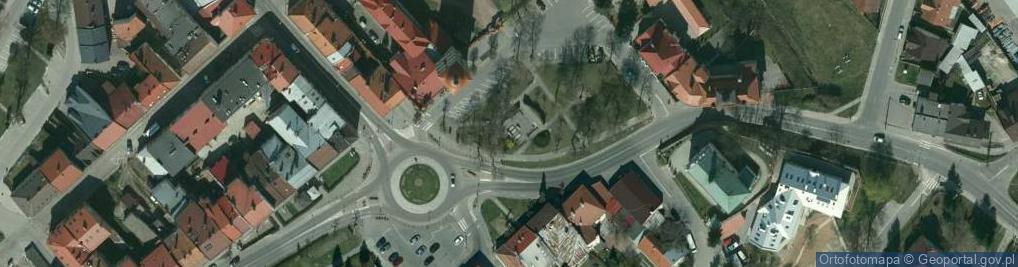 Zdjęcie satelitarne Zabytkowy układ urbanistyczny