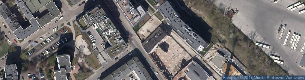 Zdjęcie satelitarne Zespół dawnej fabryki Lamp i fabryki chemicznej Praga