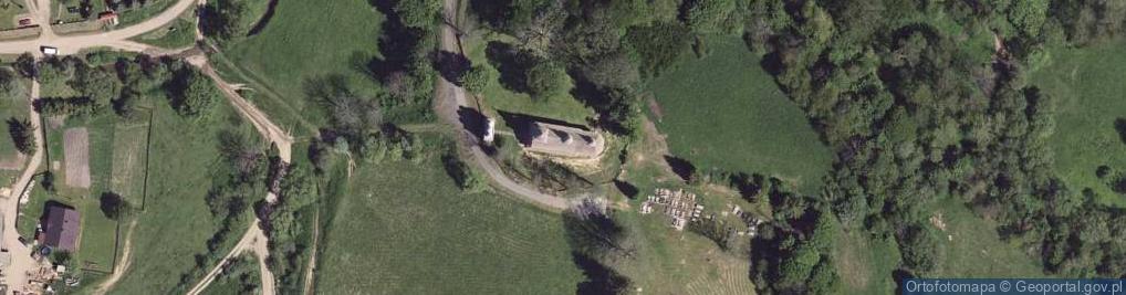 Zdjęcie satelitarne Dawna cerkiew greckokatolicka św. Dymitra