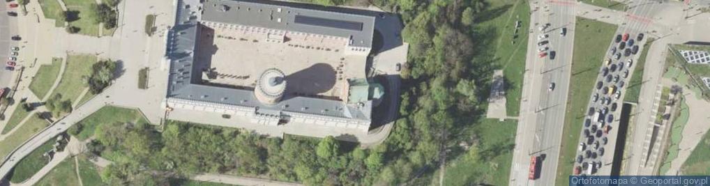 Zdjęcie satelitarne kaplica Trójcy Świętej